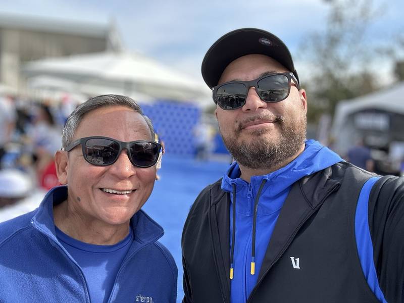 Gary and Ray Rivera at SoFi tailgate