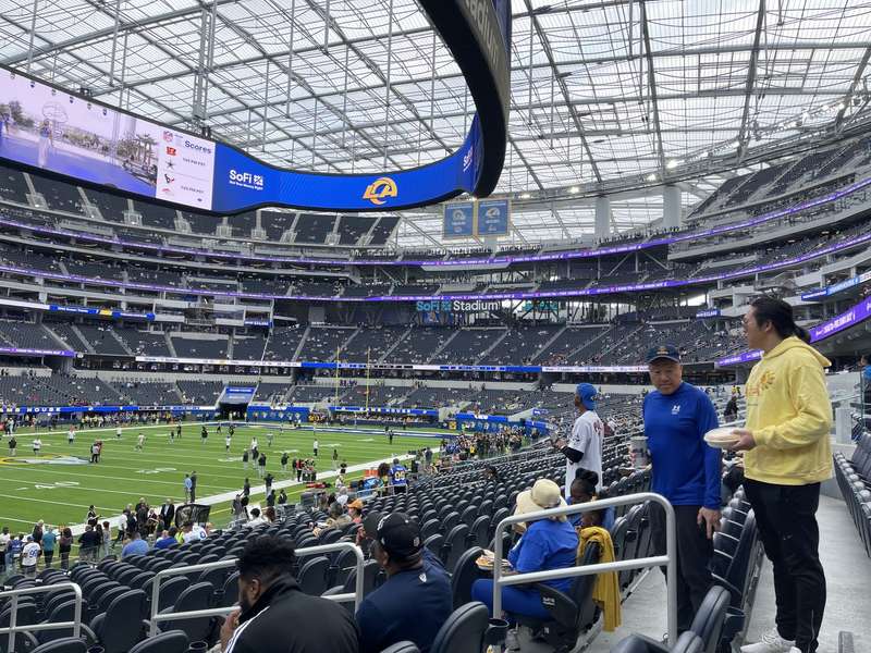 Rams vs Falcons alternate angle