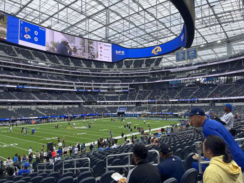 Rams vs Falcons pregame scoreboard