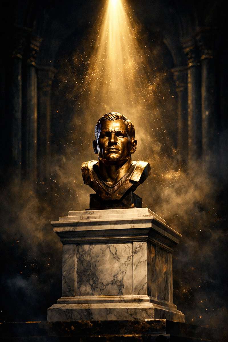 Pro Football Hall of Fame bronze bust