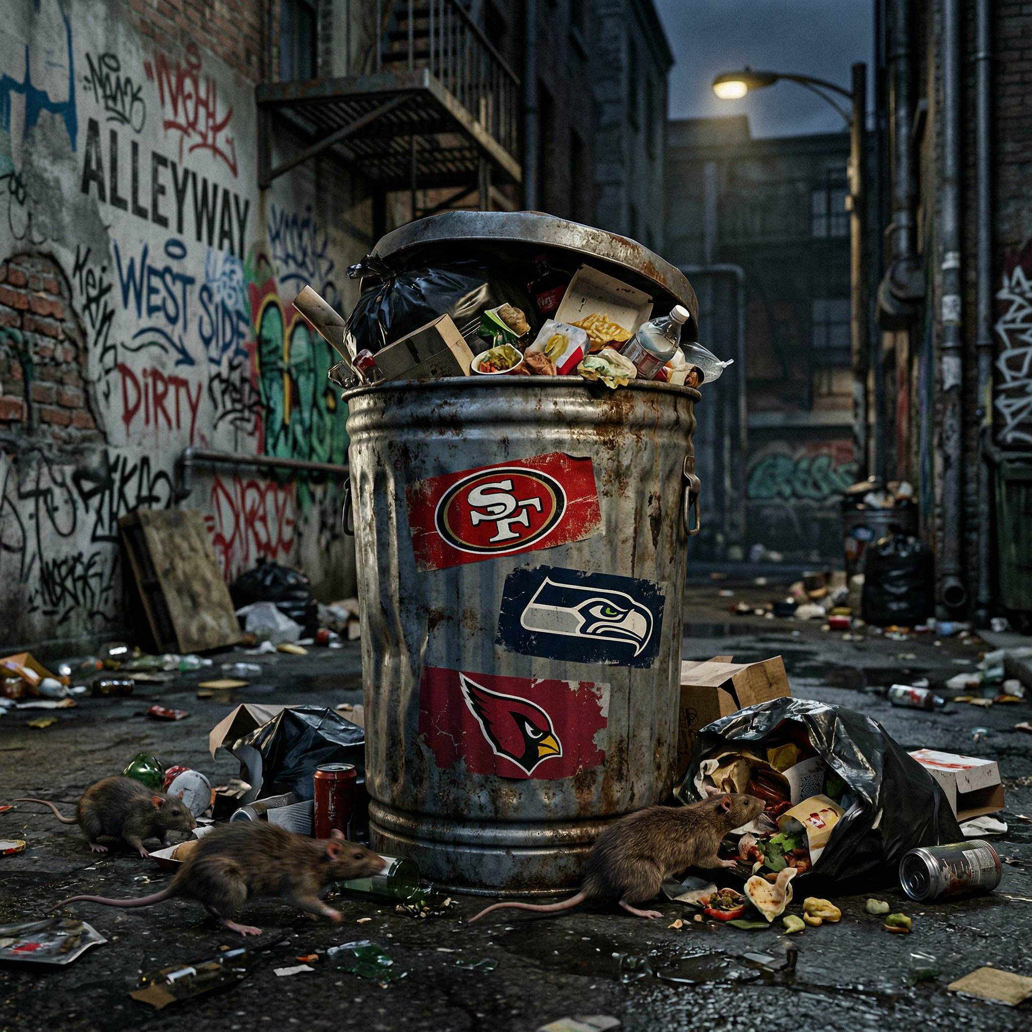 NFC West rivals in the trash where they belong
